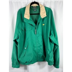 VTG Masters Collection XL Golf Jacket Green Full Zip Mesh Lined Augusta National
